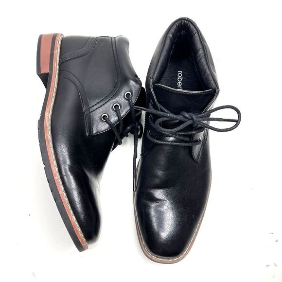 Boots Premium Black oxfords Classic Ankle Lace Up Dress for men size 10M. main image 7